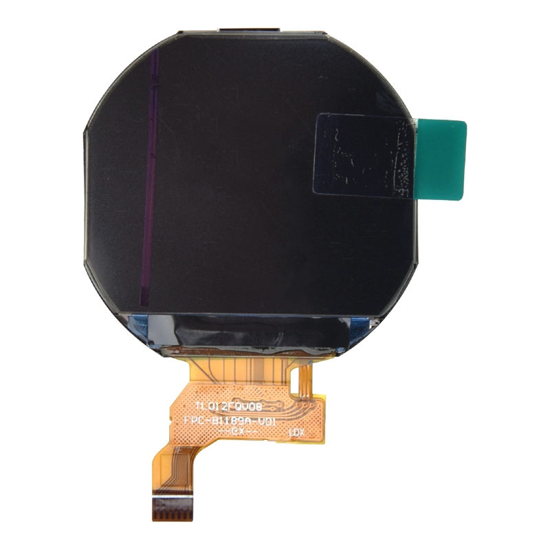 Úhel plného zobrazení 1,22 palce 240x204 spi rozhraní okrouhly lcd displej