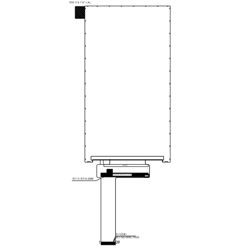 5,5 palcový displej 720x1280 lcd